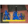 ESTATE TOOLS - 2 WHEEL CHOCKS+2 AXLE STANDS (1 IS