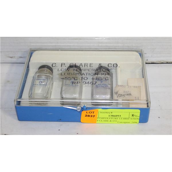 LOW TEMPERATURE LUBRICATION KIT CP CLARE & CO.