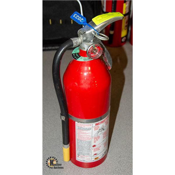 FULLY CHARGED FIRE EXTINGUISHER