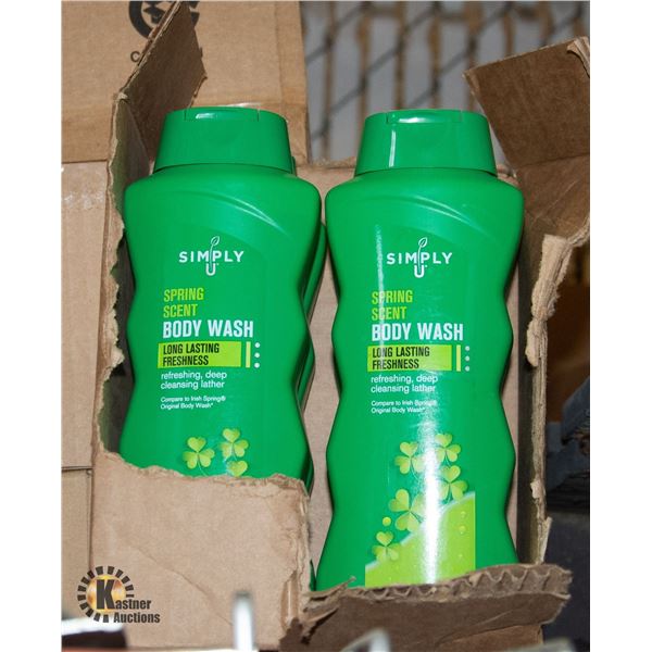 CASE OF SIMPLY U SPRING SCENT BODY WASH