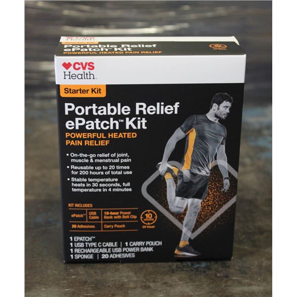 BRAND NEW CVS HEALTH PORTABLE RELIEF EPATCH KIT