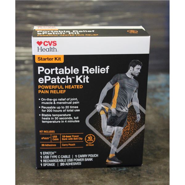 BRAND NEW CVS HEALTH PORTABLE RELIEF EPATCH KIT