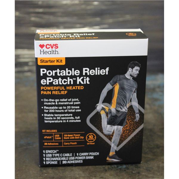 BRAND NEW CVS HEALTH PORTABLE RELIEF EPATCH KIT
