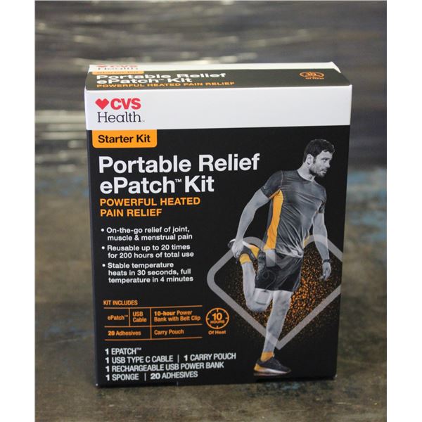 BRAND NEW CVS HEALTH PORTABLE RELIEF EPATCH KIT