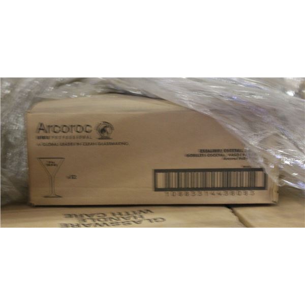 CASE OF 12 ARCOROC 3 OZ COCKTAIL GLASSES