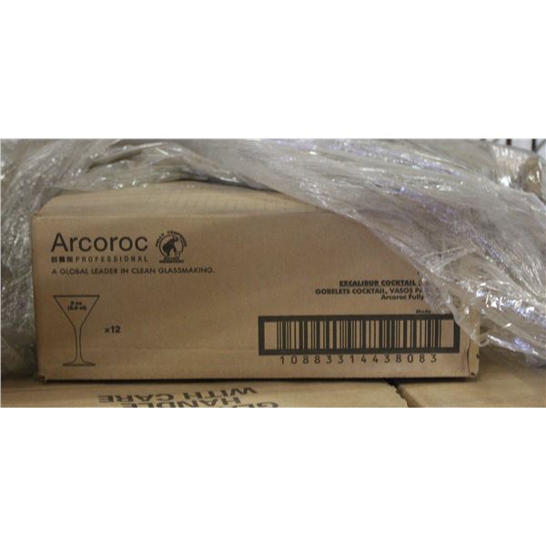 CASE OF 12 ARCOROC 3 OZ COCKTAIL GLASSES