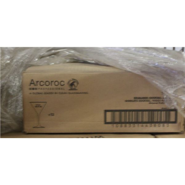 CASE OF 12 ARCOROC 3 OZ COCKTAIL GLASSES