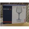 Image 1 : CASE WITH 4 BOXES OF 6 ARCOROC WINE GLASSES