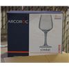 Image 1 : CASE WITH 4 BOXES OF 6 ARCOROC WINE GLASSES
