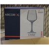 Image 1 : CASE WITH 4 BOXES OF 6 ARCOROC WINE GLASSES