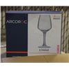 Image 1 : CASE WITH 4 BOXES OF 6 ARCOROC WINE GLASSES