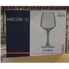 Image 1 : CASE WITH 4 BOXES OF 6 ARCOROC WINE GLASSES
