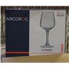 Image 1 : CASE WITH 4 BOXES OF 6 ARCOROC WINE GLASSES
