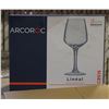 Image 1 : CASE WITH 4 BOXES OF 6 ARCOROC WINE GLASSES