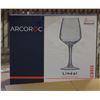 Image 1 : CASE WITH 4 BOXES OF 6 ARCOROC WINE GLASSES