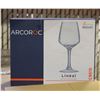 Image 1 : CASE WITH 4 BOXES OF 6 ARCOROC WINE GLASSES