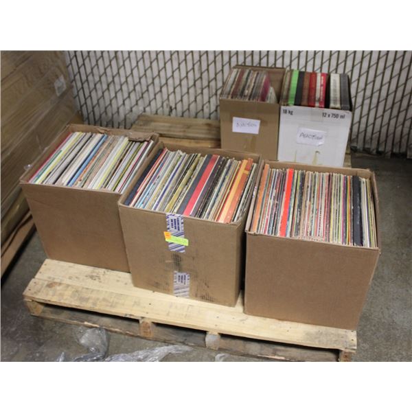 5 BOXES OF ASSORTED RECORDS