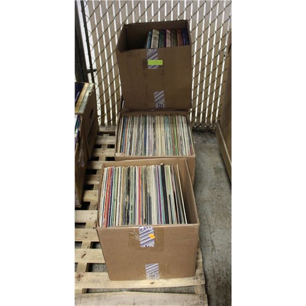 4 BOXES OF ASSORTED RECORDS