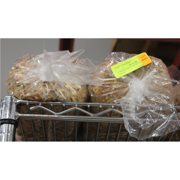 2 PREVIOUSLY FROZEN LOAFS OF BREAD