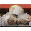 Image 1 : 3 PREVIOUSLY FROZEN LOAFS OF BREAD