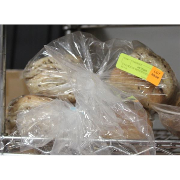 2 PACKS OF PREVIOUSLY FROZEN BUNS