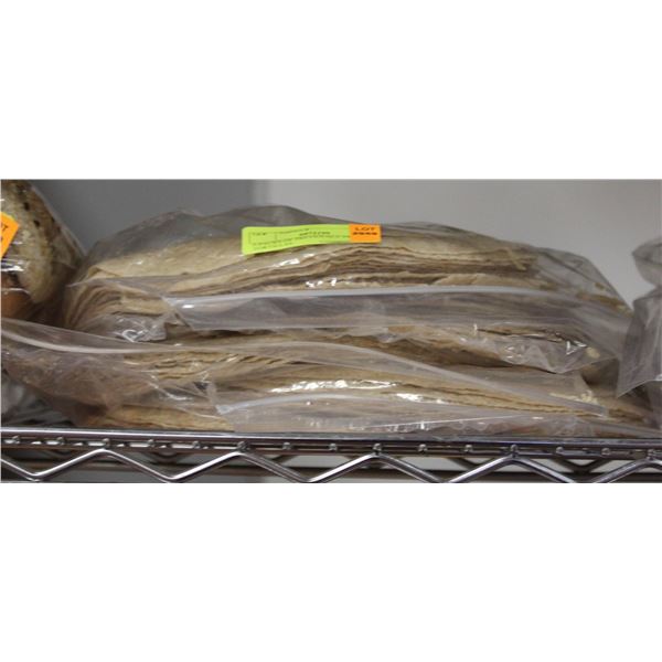 5 PACKS OF PREVIOUSLY FROZEN TORTILLAS