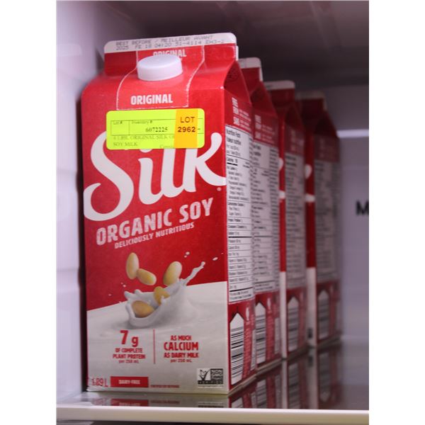 4X1.89L ORIGINAL SILK ORGANIC SOY MILK BB FEB 8/25