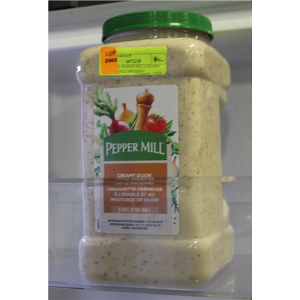 NEW 3.78L PEPPER MILL CREAMY DIJON MAPLE DRESSING