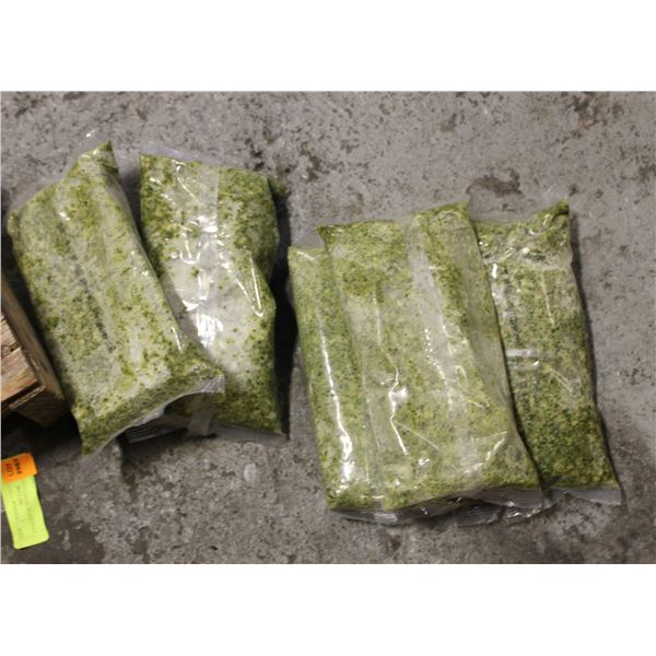 5 PACKS OF FROZEN PESTO SAUCE BB JAN 2026