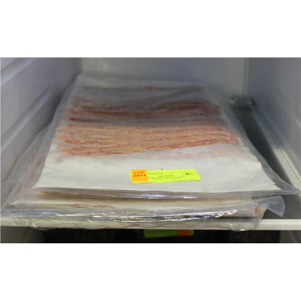 2 PACKS OF BACON STRIPS