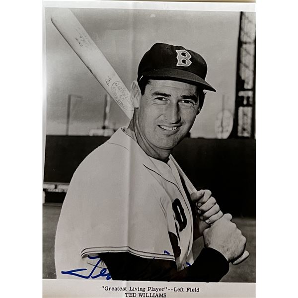 Ted Williams signed photo