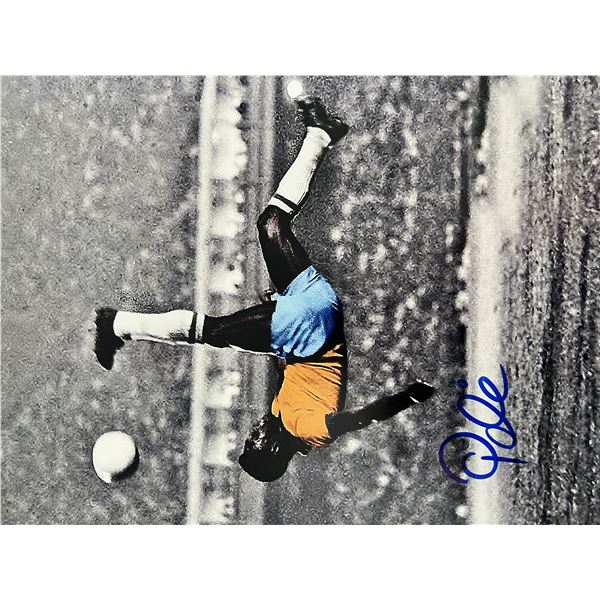 Soccer legend Pele signed photo
