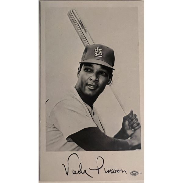 Vada Pinson signed photo