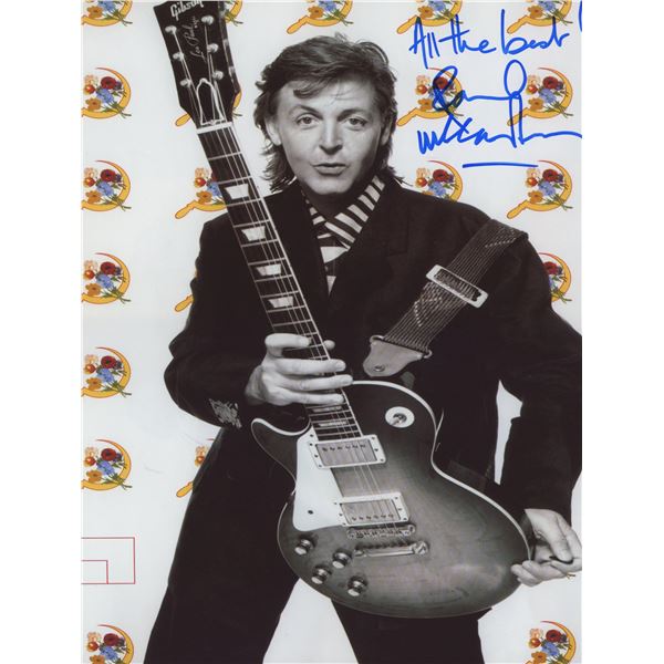 Paul McCartney signed photo