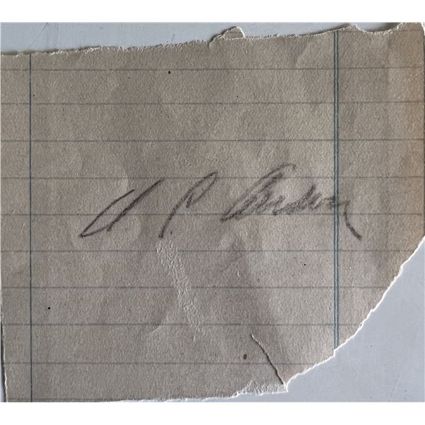 Cap Anson original signature