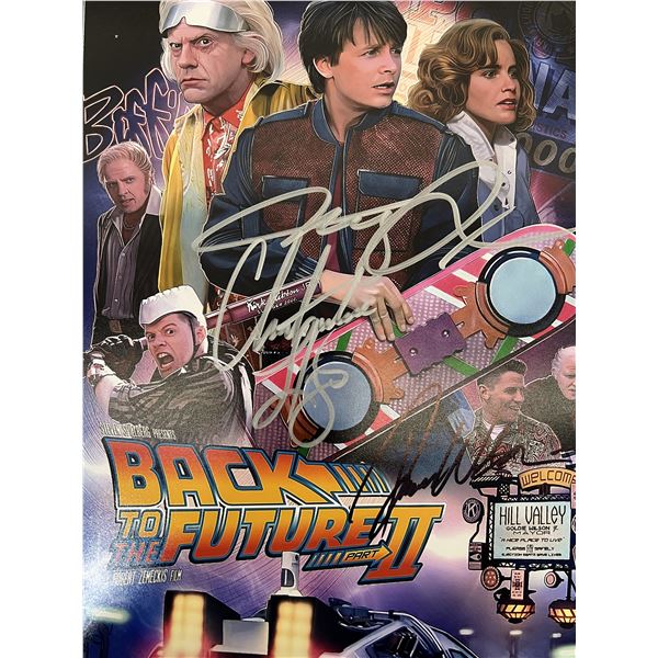 Back to the Future Part II cast signed photo