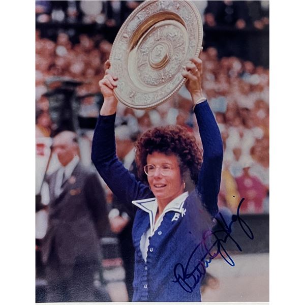Billie Jean King signed photo