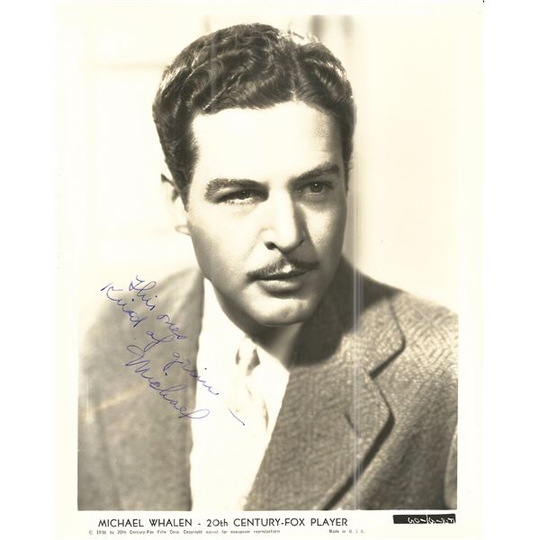 Michael Whalen Signed Photo