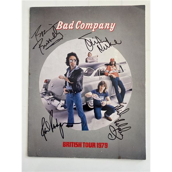 Bad Company signed tour book