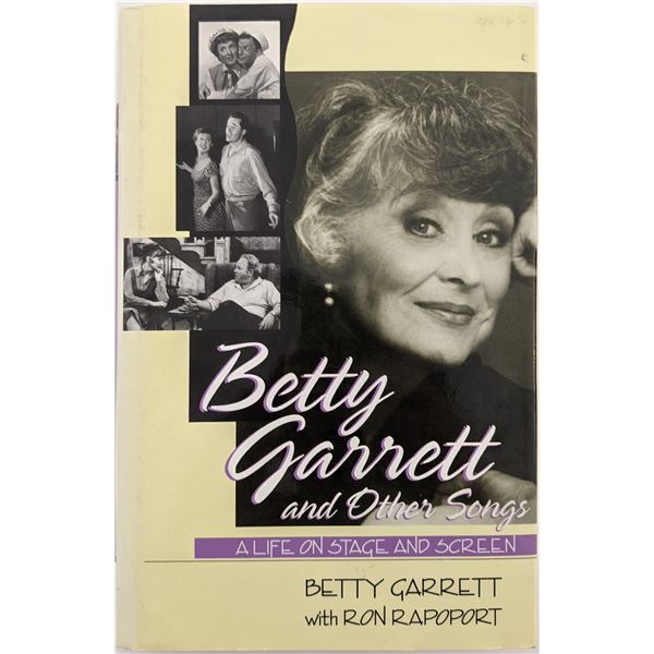 Betty Garrett And Other Songs Signed Hardcover Book