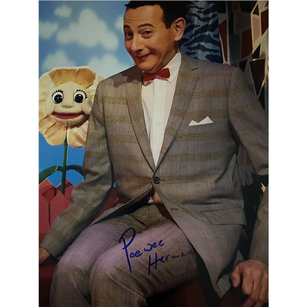 Pee Wee Herman signed photo