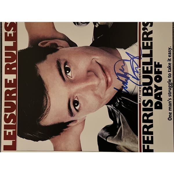Ferris Bueller's Day Off Matthew Broderick signed movie photo