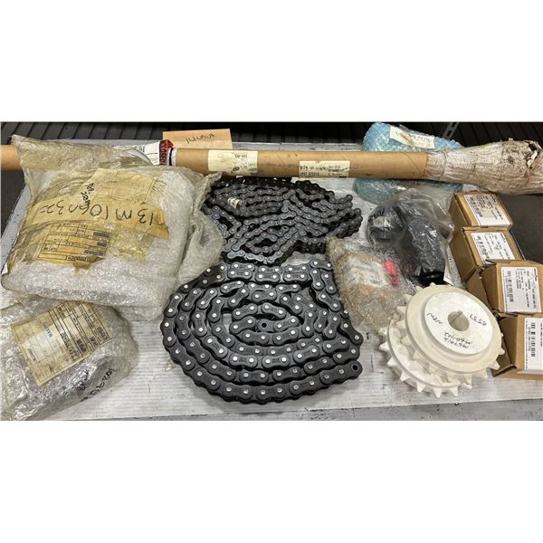 Lot of Misc. Sprockets, Pully, Chaine Items Plus More+++