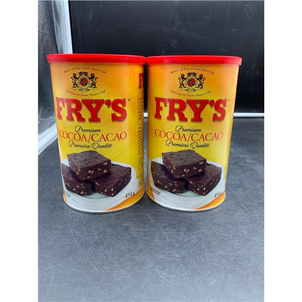 Lot of 2x454g Fry's Cocoa Powder