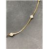 Image 2 : Gold Plated Necklace with Pearl type accents