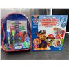 Image 1 : PJ Masks Activity Back-pack and Paw Patrol Valentine Tattoo Pops & Card Kit