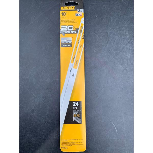 DeWalt 10in Bi-metal Hacksaw Blades (2pc)