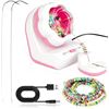 Image 1 : Electric Bead Spinner, Automatic Clay Beads Bowl with Needle, Clay Bead Jewelry Making Machine for W