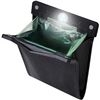 Image 1 : Smart LED Car Trash Can Waterproof Garbage Bag Passenger Side Artificial Leather Storage Pocket Leak