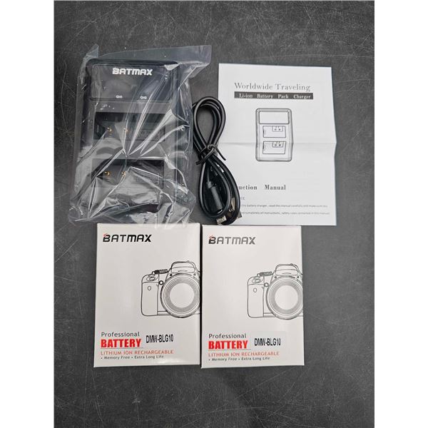 Batmax 2-Pack EN-EL1 Lithium Battery Packs and Travel Charger for Cameras *